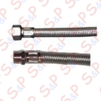 TUBO FLEX VIPLATO 3/8 M 1/2 F 1,5MT