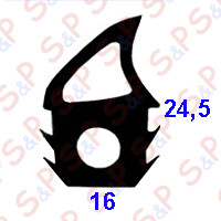 GUARNIZIONE PORTA FORNO AL METRO