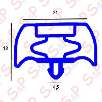 GUARNIZONE MAGNETICA AD INCASTRO 425X605MM QQ20 O.D.