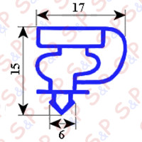 GUARNIZIONE MAGNETICA AD INCASTRO 705X735MM XX8 O.D.