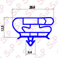 GUARNIZIONE MAGNETICA AD INCASTRO 436X606MM YY28