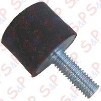 PIEDINO M6 D.20 H.15mm