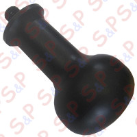 KNOB D.45X87 ANODIZED BLACK TO 6026