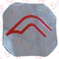 ET.AD.BOLLINO CROMO "L" ROSSA