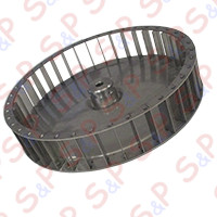 VENTOLA 200X40 MM F8 A 38 PALE CON MOZZO DOPPIA FRESATURA