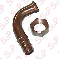 CURVA OTTONE 3/4 CON DADO