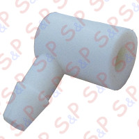 RACCORDO PORTAGOMMA 90° X  HF