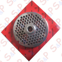 STAINLESS STEEL PLATE MOD. 22 HOLES Ø 6 MM.