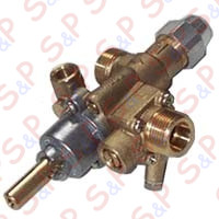 RUBINETTO GAS 22S VALV.FL.VERT. 9X1