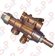 RUBINETTO GAS 22S VALV.FL.ORIZ. 8X1