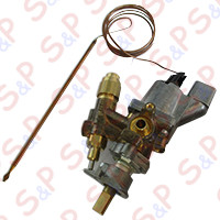 RUBINETTO GAS TERMOSTATATO CREPIERES 300°