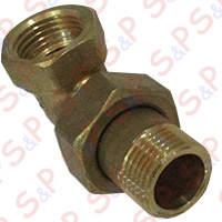 ELBOW BRASS MF1/2" "CP 004018"