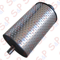 GRATER ROLLER MOD.10 DUPLEX external ø 78 mm - external ø fitting 35 mm--pin ø 12 mm - roller length
