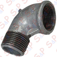 ELBOW 90°FE.MF.1""ZINC.92TT1Z"