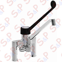 TWO HOLES SINGLE LEVER MIXER TAP WITH CAST OUTLET ATTACHMENT TO SHOWER UNITS 1/2"